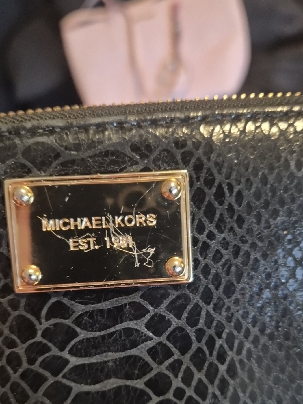 Michael Kors black snakeskin wallet - Picture 7 of 7